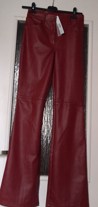Skórzane spodnie damskie 36
