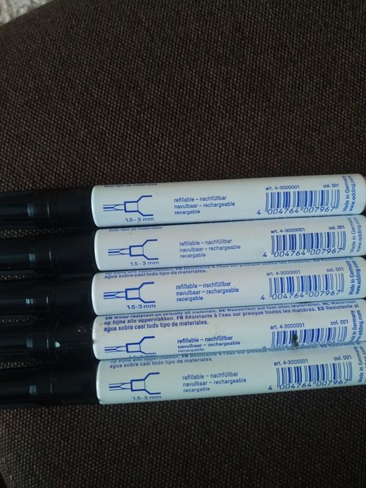 Маркер перманентний  Edding 3000 чорний,  1,5 мм