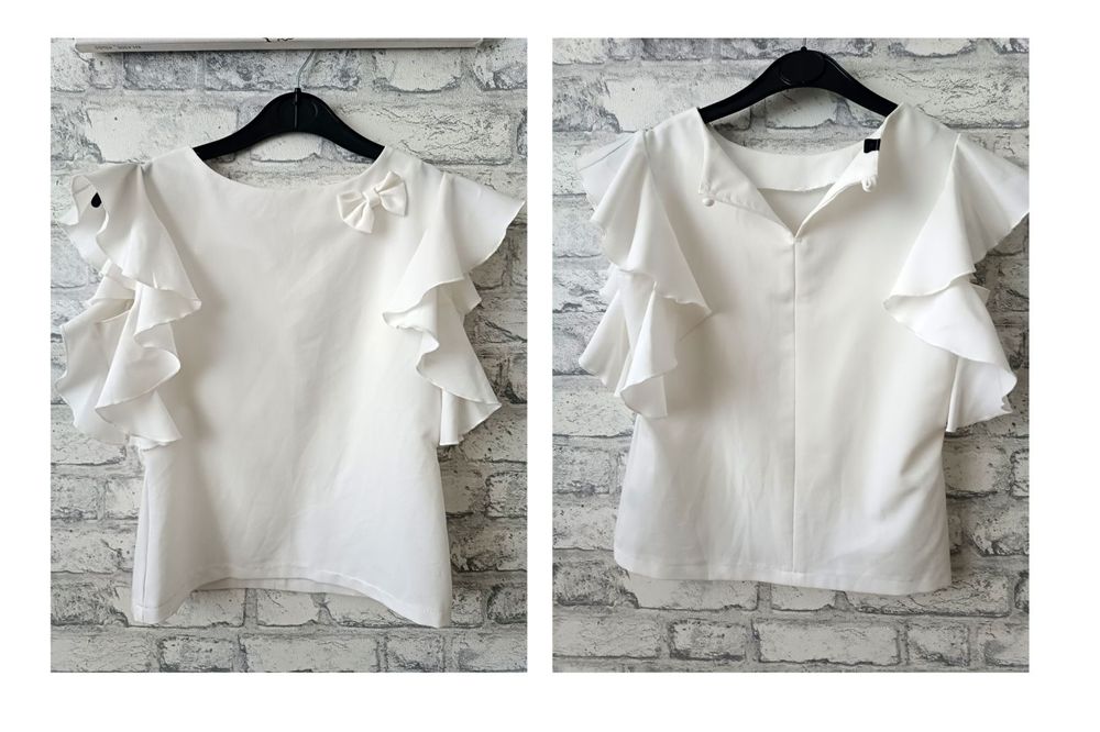 Блузка молочного цвета