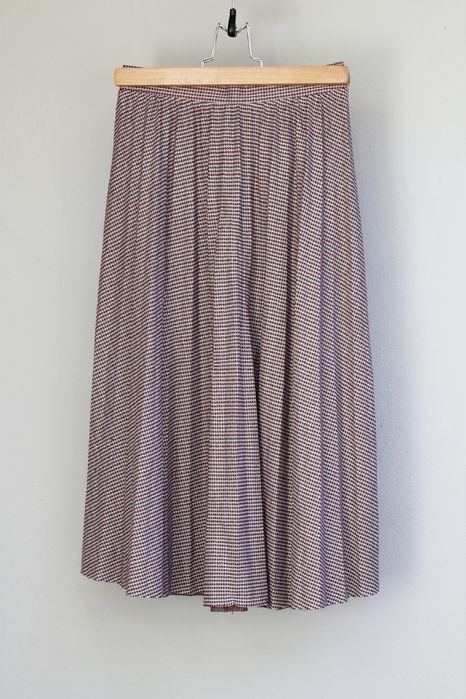 Saia midi xadrez Pull&bear