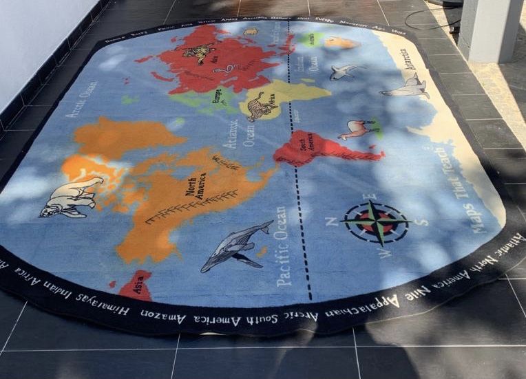 Tapete do mapa do mundo