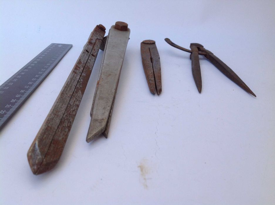 Циркуль цена за 4 шт слесарный разметочный токарный замерочный СССР