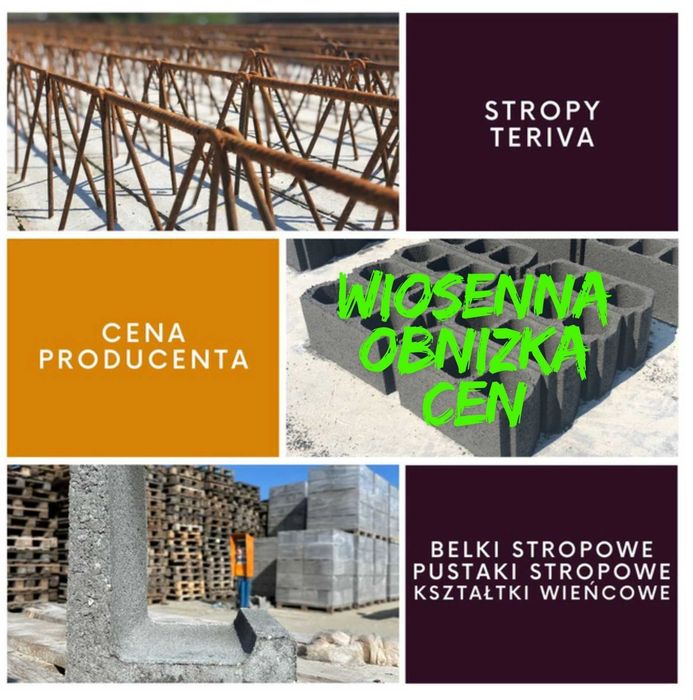 Stropy Teriva - Cena Producenta - Wysoka Jakość