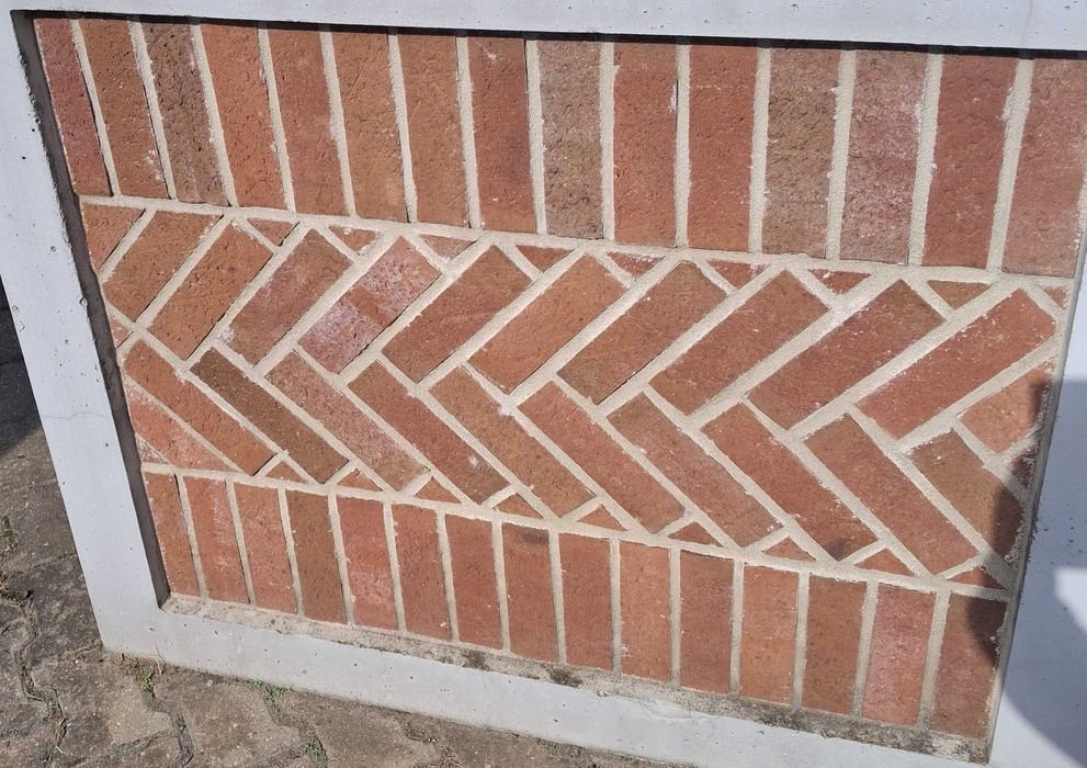 Cegła klinkierowa ręcznie formowana ściany tarasy grille rustykalna