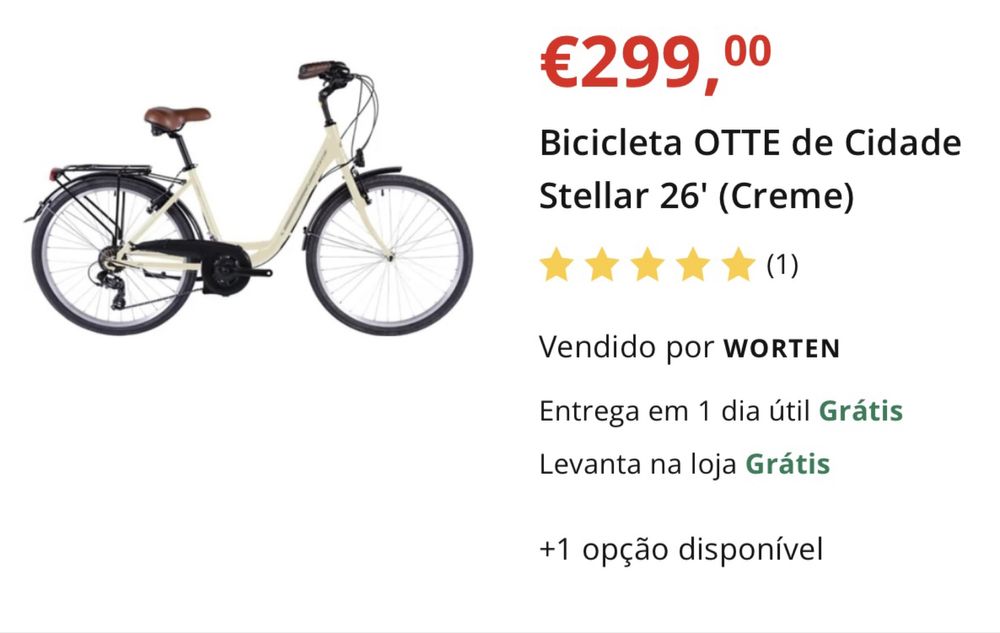 Bicicleta OTTE Como Nova