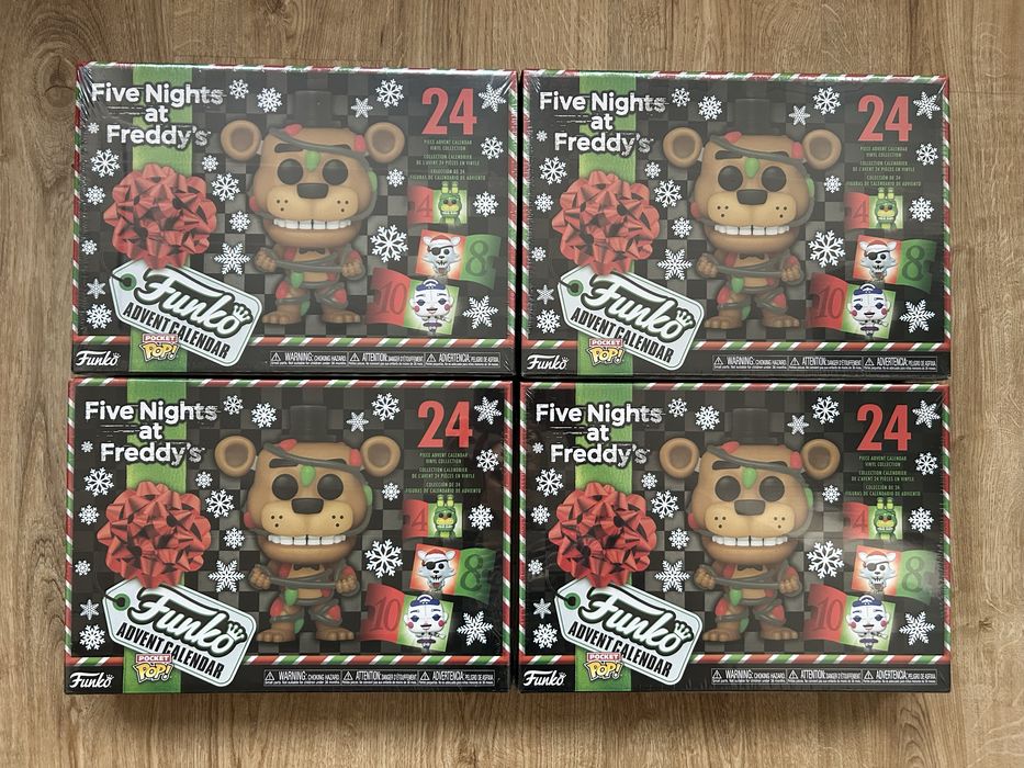 Адвент календар Funko FNAF 24 фігурки П’ять ночей Freddy Фредді вініл