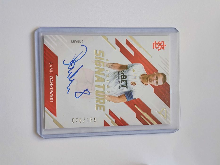 2023-24 SportZoo PKO BP Ekstraklasa Authentic Signature Level 1 #SL1-KD Kamil Dankowski /169+ michał trąbka autograf+Adrian Kapralik autograf