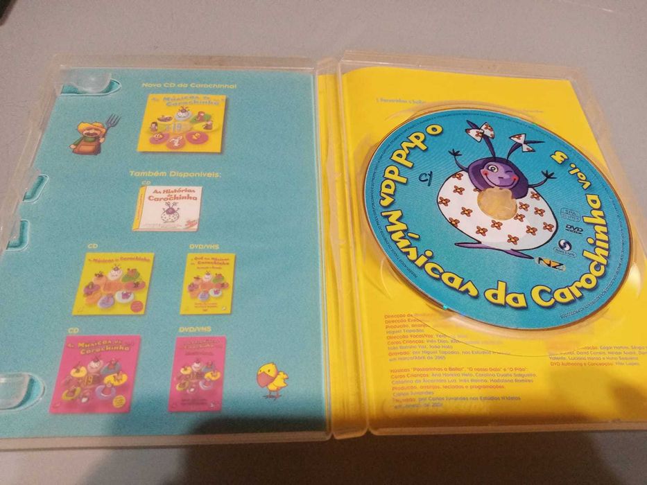 7 DVDs Disney em ótimo estado