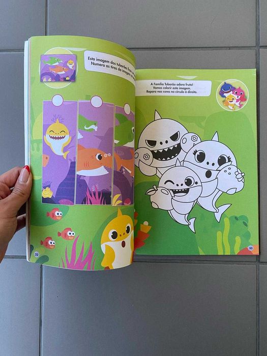 Livro educativo do Baby Shark