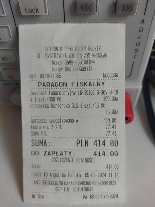 Zasilacz laboratoryjny programowalny LW-3010E.