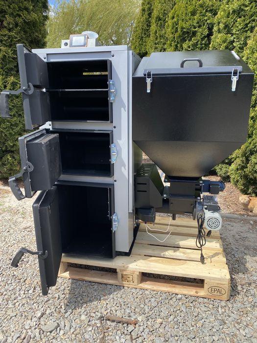 Kocioł Piec CO Pell-Eko TECHNIX 19 kW na groszek pellet drewno – SV200 5 Klasa Ecodesign