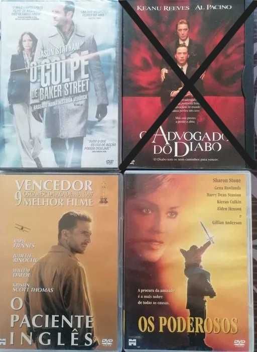 Pack 3 filmes DVD Originais - Apenas 4€