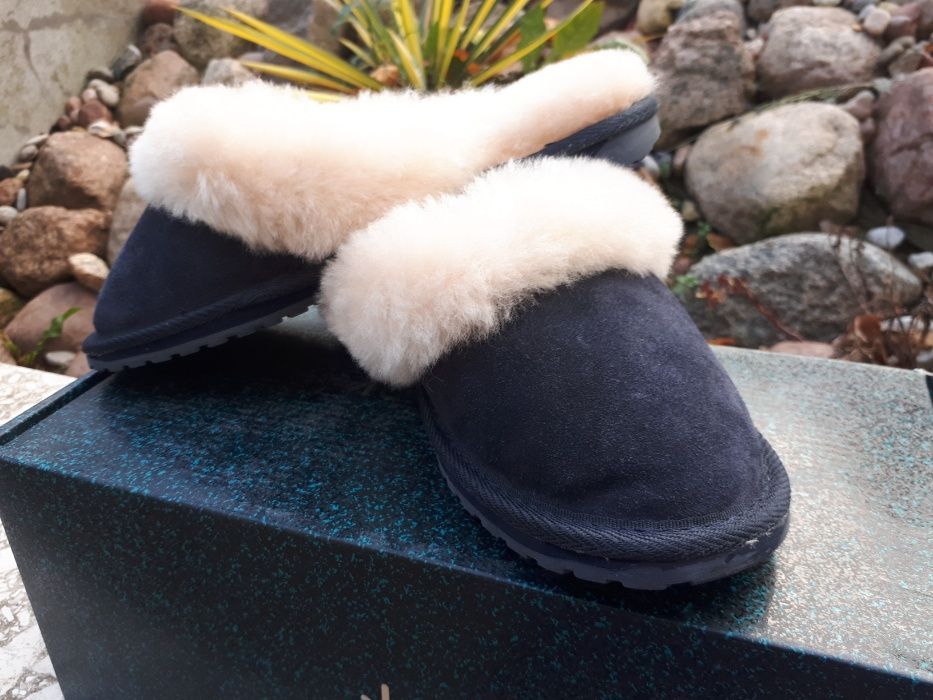 Nowe Emu jolie indigo kapcie granat us 5 35/36