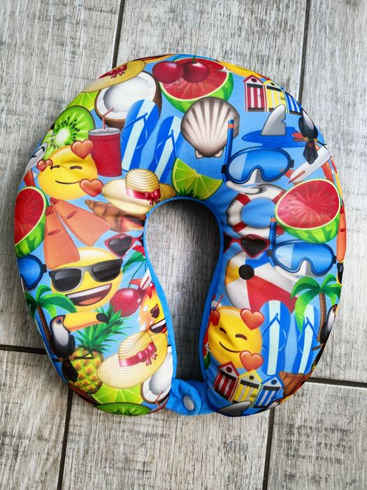 Poduszka podróżna rogal zagłówek dla dzieci opaska podtrzymująca głowę