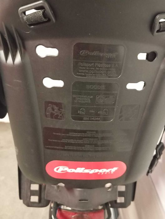 Cadeira para Bicicleta com Fixação ao Porta-Bagagem preto vermelh