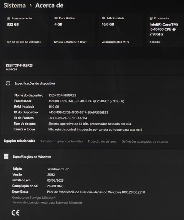 PC Gaming i5 / 16GB / GTX 1050 Ti