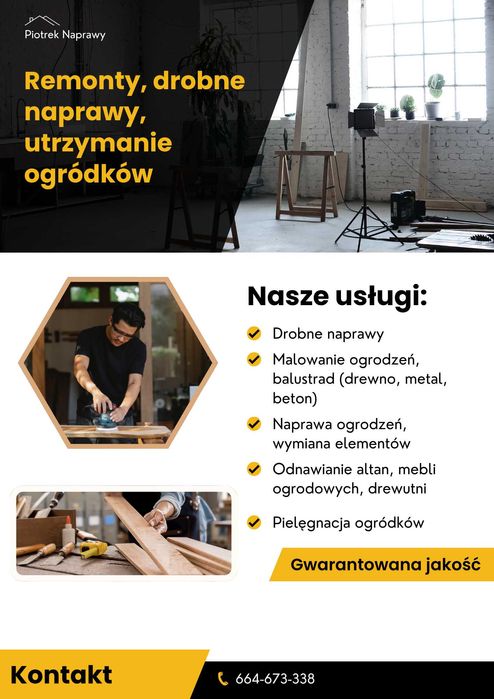 Malowanie ogrodzeń, renowacja konstrukcji drewnianych