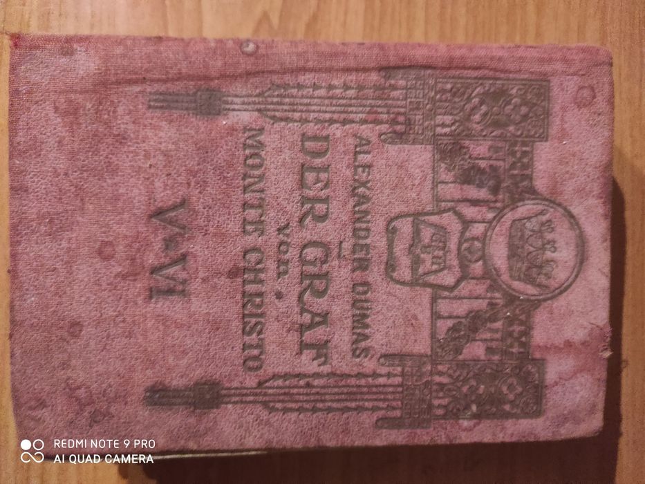 Stara książka niemiecka Der Graf von Monte Christo