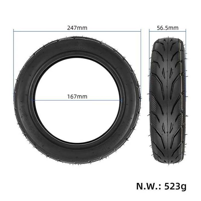 Pneu 10×2.125-6.5 [Yuanxing] Trotinete Elétrica Ninebot Série F