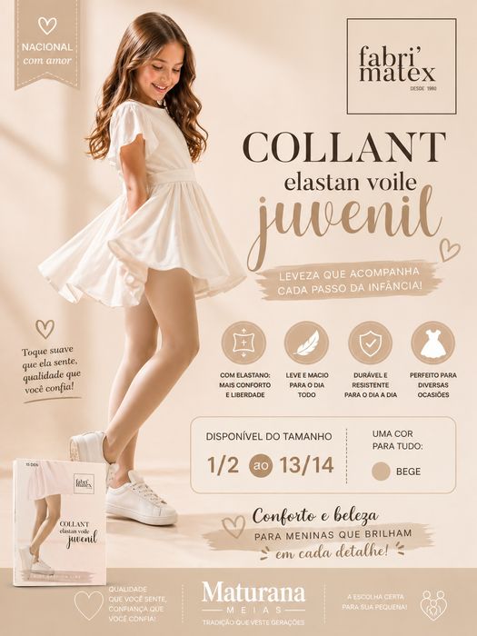 Collant criança licra sêda