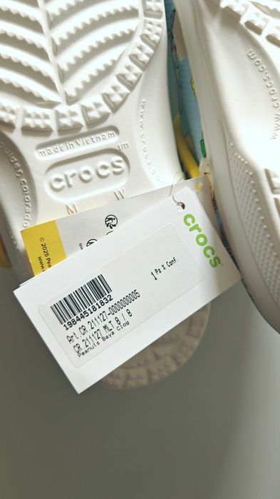 Nowe Crocs Baya Clog x Peanuts / Snoopy M8 W10 / EUR 41-42