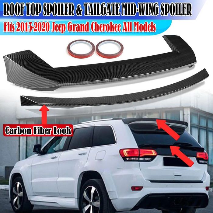 Спойлер на Jeep Grand Cherokee бленда накладка на багажник