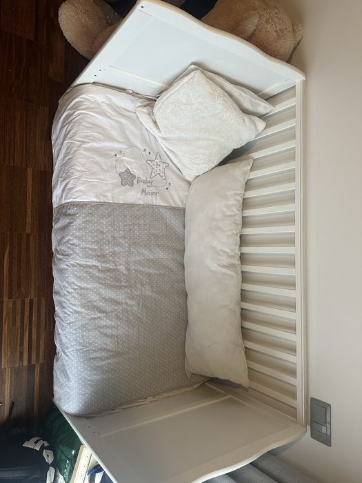 Berço (berço+cama) com colchao