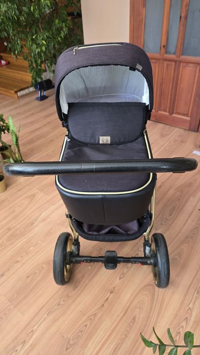 Wózek dziecięcy Adamex Reggio Special Edition Gold Y85 + gondola + torba
