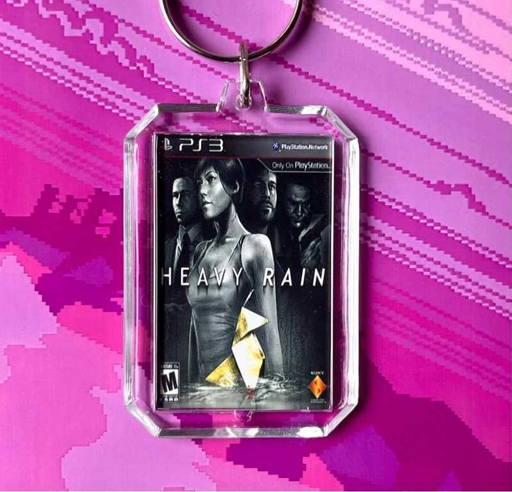 Brelok Heavy Rain - mini okładka gry PS3