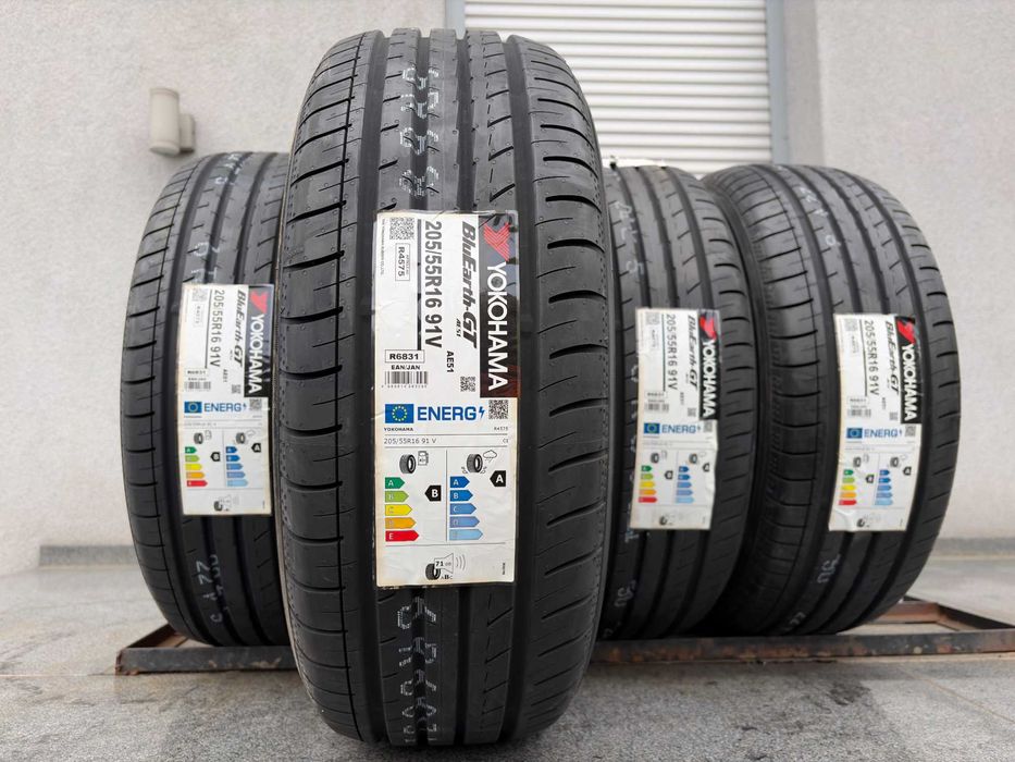 4szt letnie 205/55R16 Yokohama BluEarth 91V B,A,71db prod. 2025r gwar