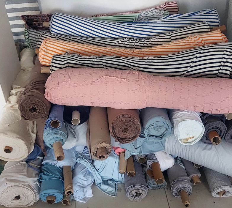 Stock de malhas 100%algodão e algodão/elastano