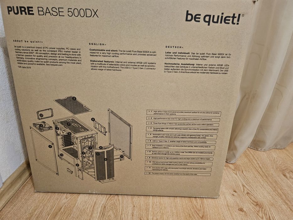 Корпус для ПК bequite pure base 500dx black