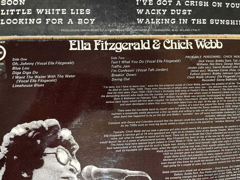 Вінілові платівки. Виниловые пластинки Ella Fitzgerald