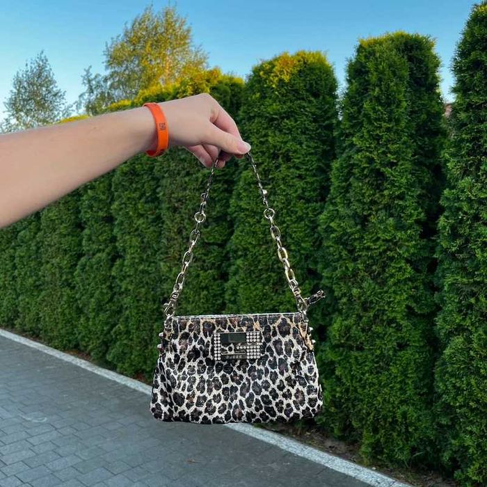 Vintage Mała Torebka Guess Y2K Bag Glamour Panterka Retro Coquette 90s