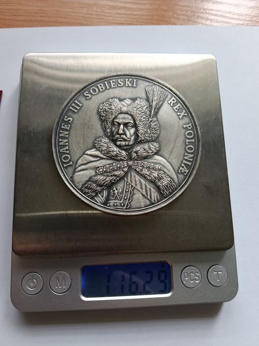 Medal platerowany Jan III Sobieski