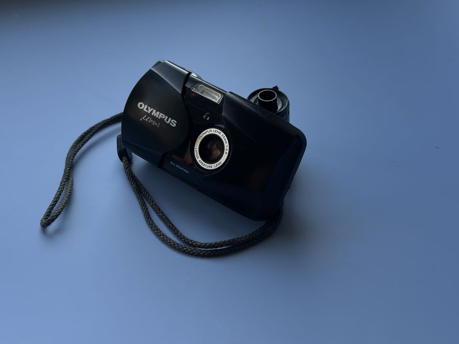 Olympus mju ii плівковий фотоапарат мью 2 чорний t4 zoom