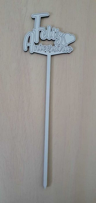 Topper para bolos, ramos flores