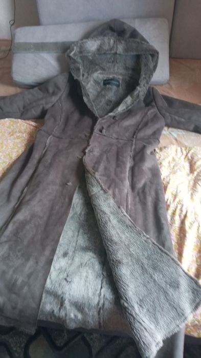 Продам дублянку довгу з хутром