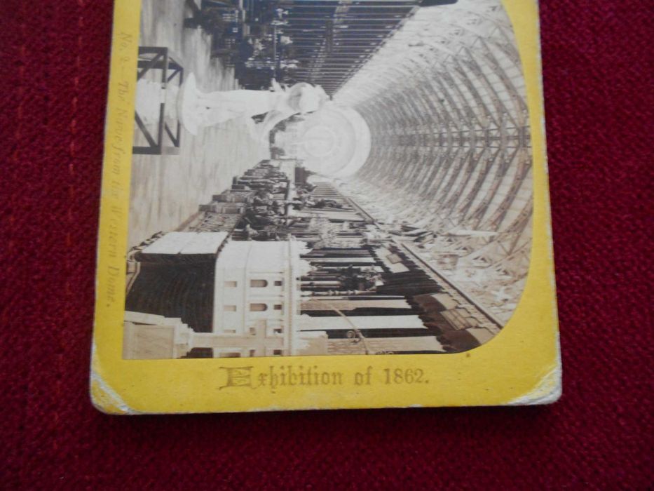Raríssimas 100 estereoscopias, incluindo Exposição de Londres de 1862.