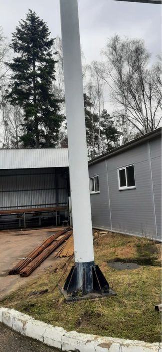 Słup stalowy  fi 330 konstrukcja hali słupy rura