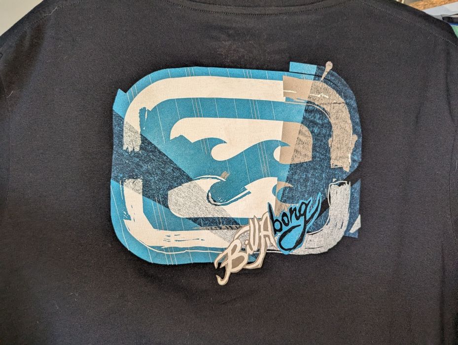 Billabong футболка оверсайз XL surf quicksilver O'Neil sk8 rap archive