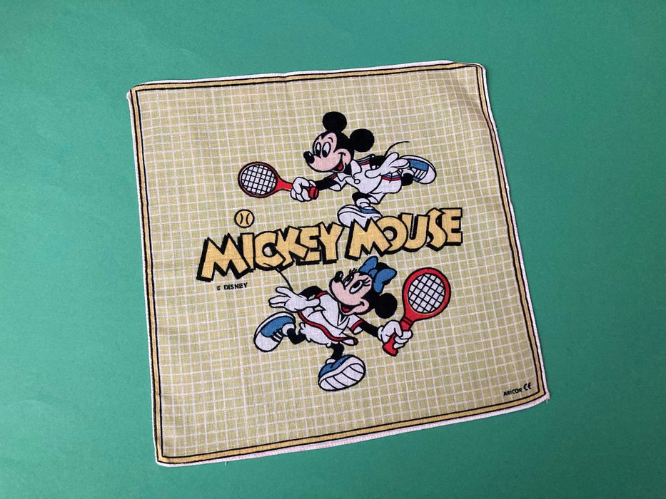 Lenço de Bolso Mickey Mouse Disney Fabrico Nacional Anos 80