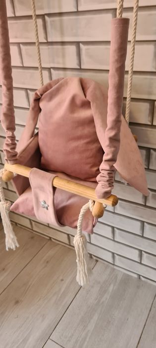 Huśtawka dla dzieci z oparciem dom ogród-Królik