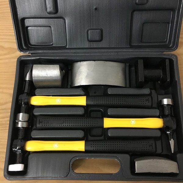 (Com Iva) Kit Bate Chapa 7 Peças Martelos e Tais JBM