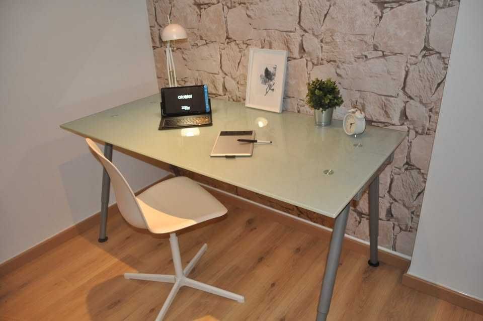 Secretária de Vidro Moderna (ótimo estado)