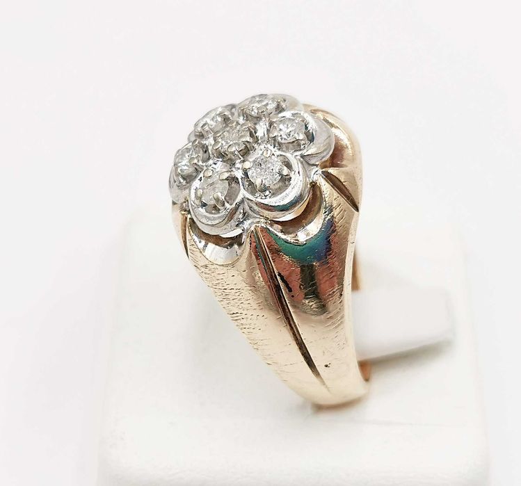 sygnet złoto diamenty brylanty 0,53 ct 7,91 g certyfikat