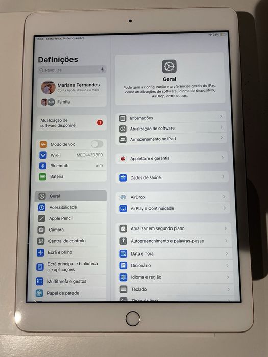 Ipad 8ª Geração c/ ou sem Apple Pencil 1ª Geração