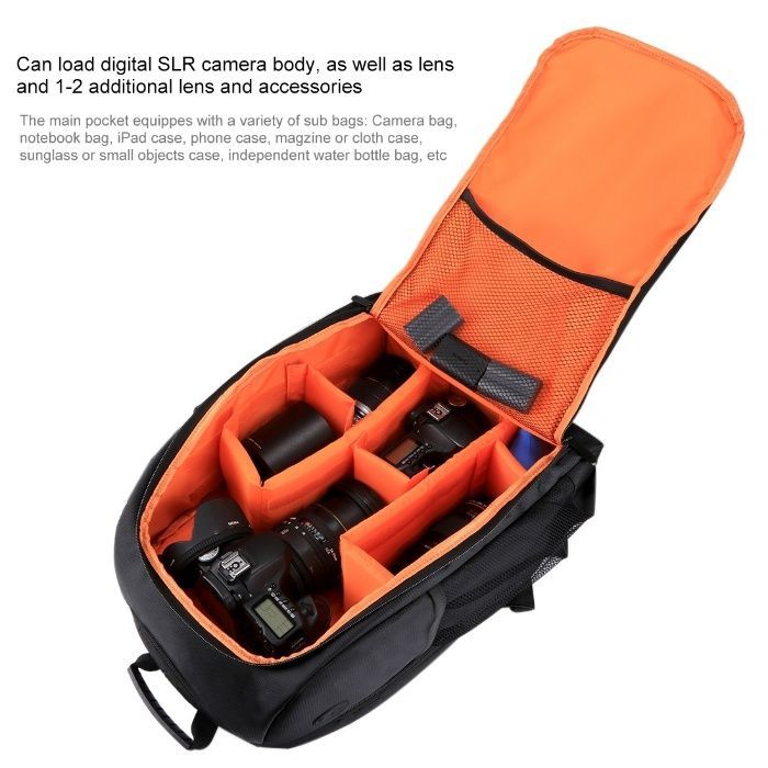 фоторюкзак + Замок + Дождевик PULUZ скарманом для ноута 15,6+