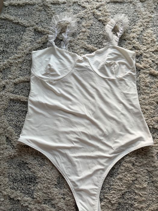Białe body damskie XXL