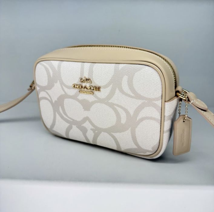 Жіноча сумка Coach mini Jamie crossbody in blocked canvas оригінал